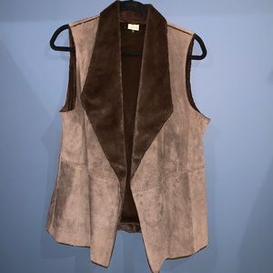 Leather vest with soft lining.  Size L.